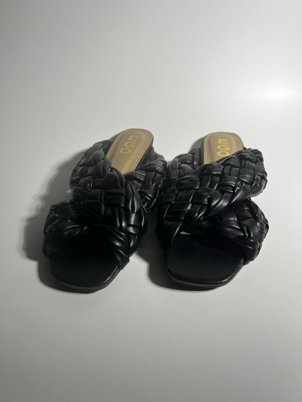 EGO Braided Slide Sandals Black Women’s UK 7 US 9 - Picture 9 of 10